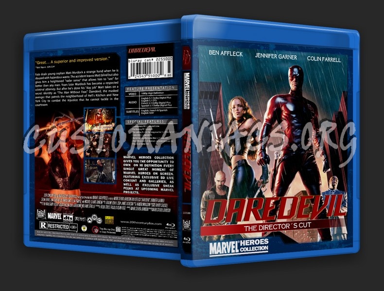 Marvel Heroes Collection: Daredevil blu-ray cover