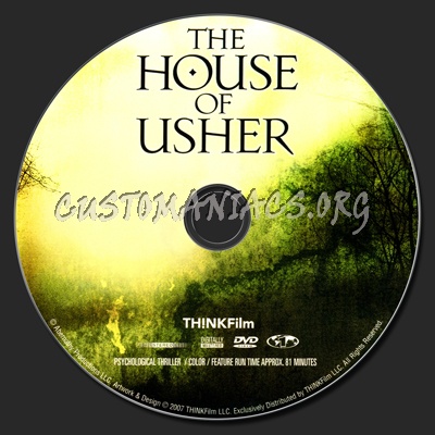 The House of Usher dvd label