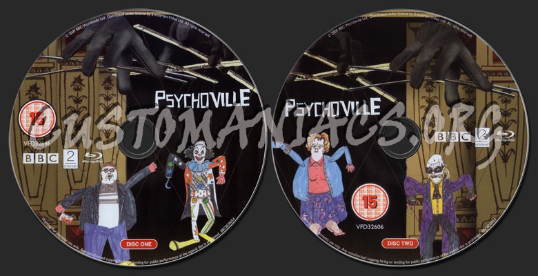 Psychoville Series 1 blu-ray label