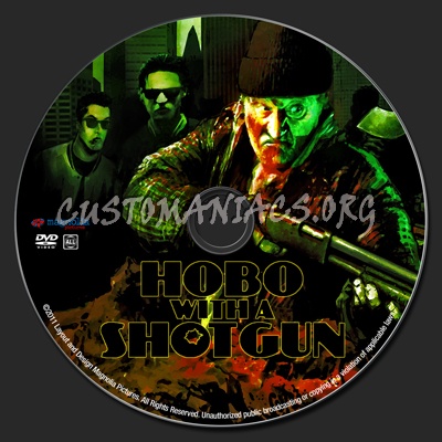 Hobo With A Shotgun dvd label