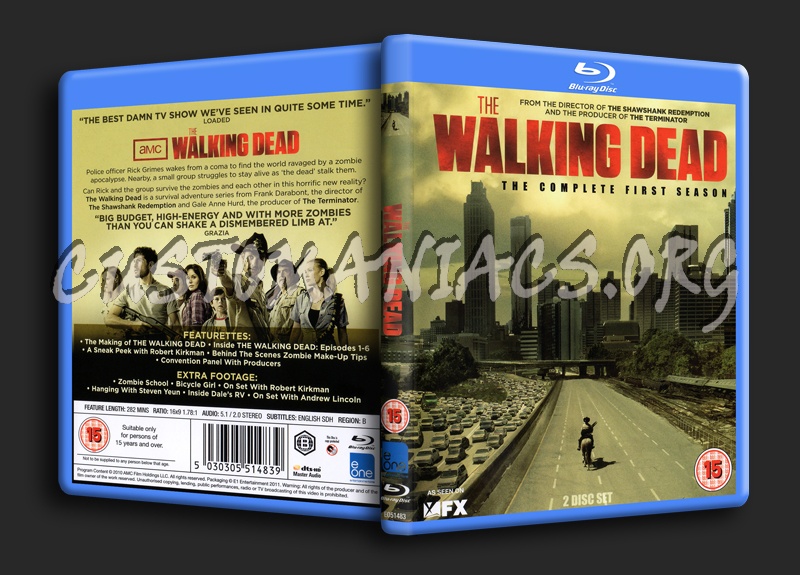 The Walking Dead Season 1 blu-ray cover