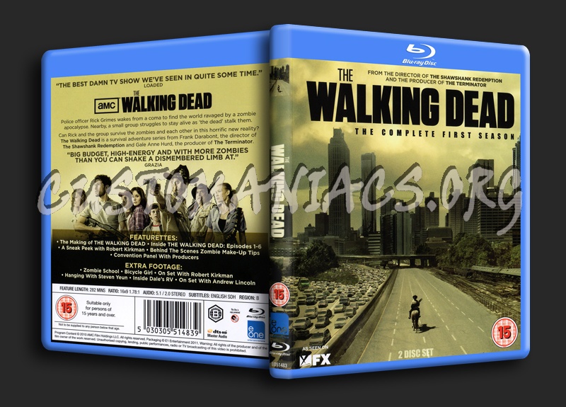 The Walking Dead Season 1 blu-ray cover