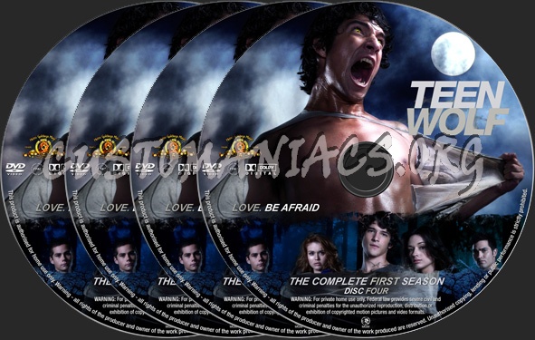 Teen Wolf Season 1 dvd label