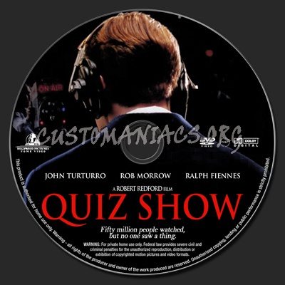 Quiz show dvd label