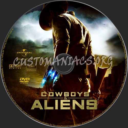 Cowboys & Aliens dvd label
