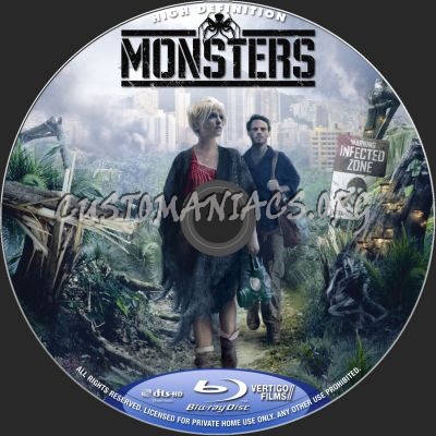 Monsters blu-ray label