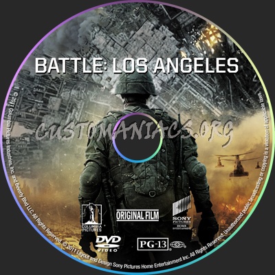 Battle: Los Angeles dvd label