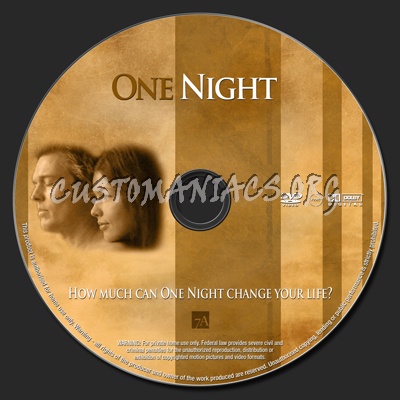 One Night dvd label