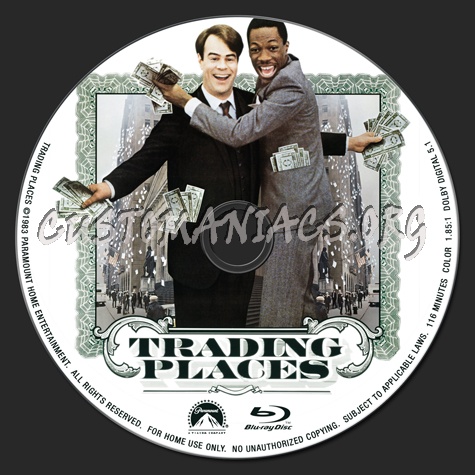 Trading Places blu-ray label