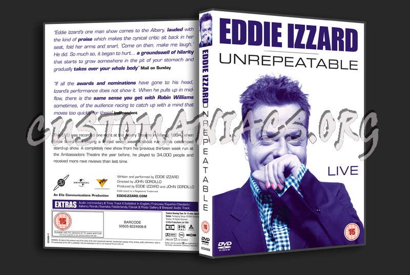Eddie Izzard Unrepeatable dvd cover