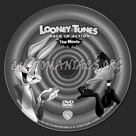 Looney Tunes Back in Action dvd label