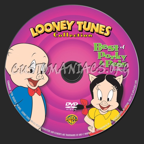 Looney Tunes Collection Volume 3 Best of Porky & Pals dvd label