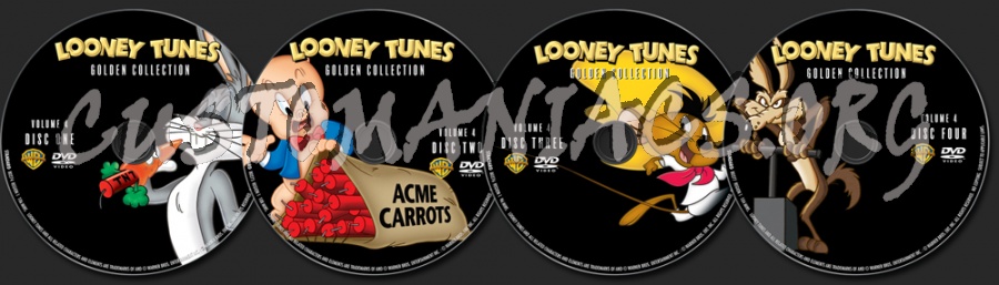 Looney Tunes Golden Collection Volume 4 dvd label