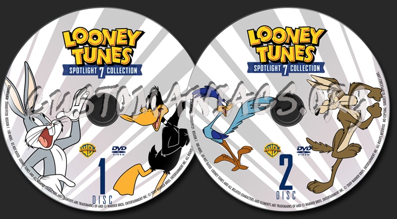 Looney Tunes Spotlight Collection 7 dvd label
