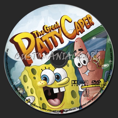 Spongebob Squarepants the Great Patty Caper dvd label