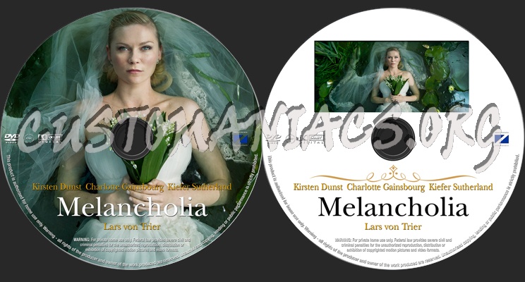 Melancholia dvd label