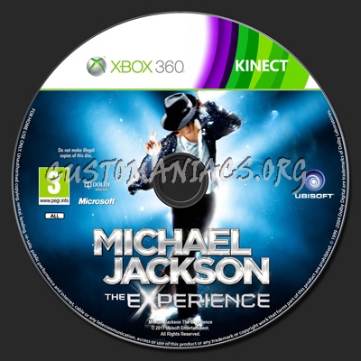 Michael Jackson: The Experience dvd label