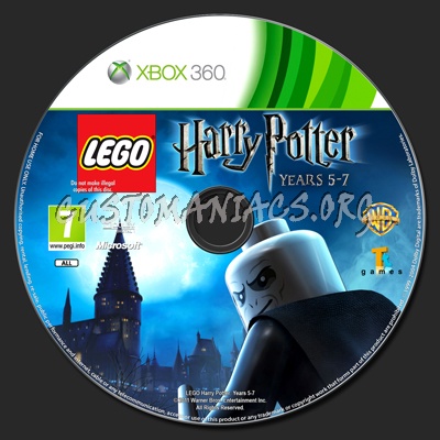 LEGO Harry Potter Years 5-7 dvd label