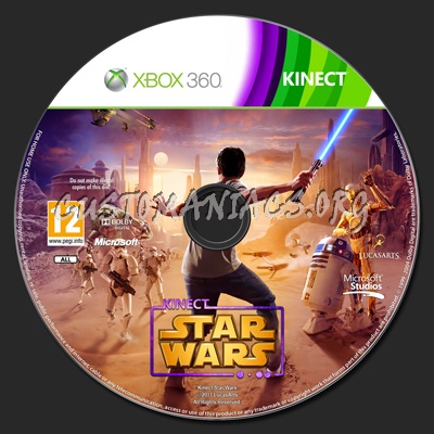 Kinect Star Wars dvd label
