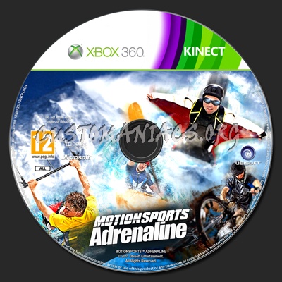 Motionsports Adrenaline dvd label