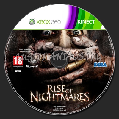 Rise of Nightmares dvd label