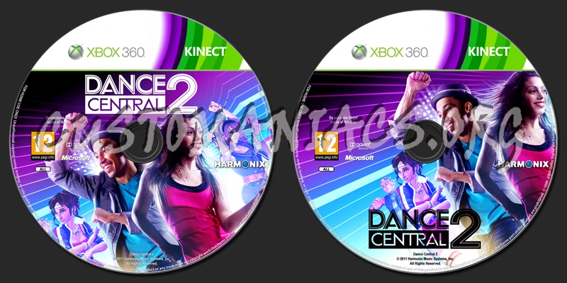 Dance Central 2 dvd label