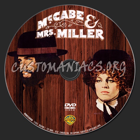 McCabe & Mrs Miller dvd label