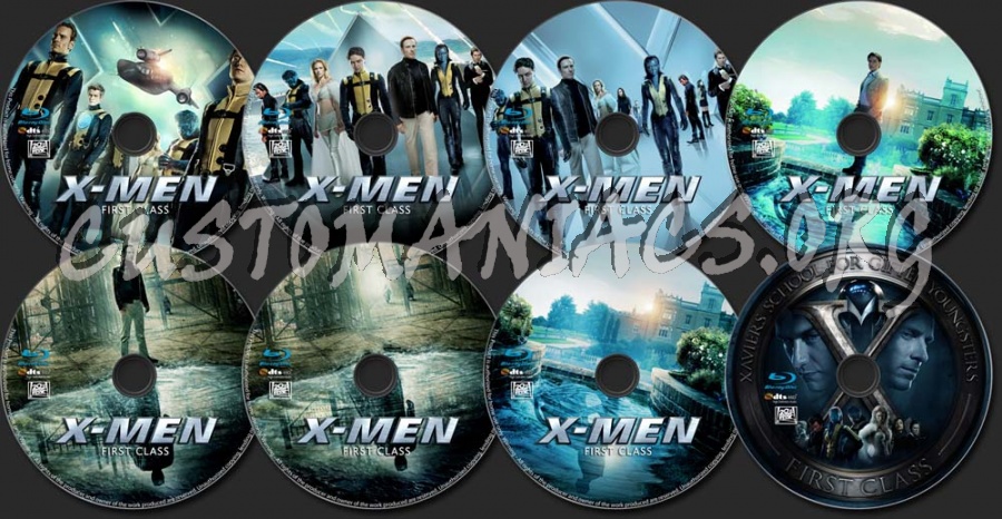 X-Men First Class blu-ray label