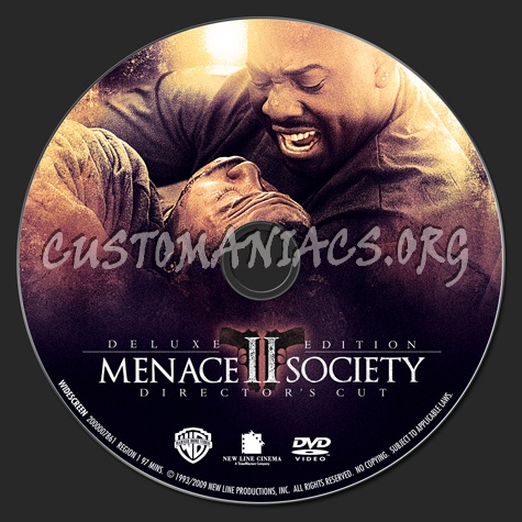 Menace 2 Society dvd label
