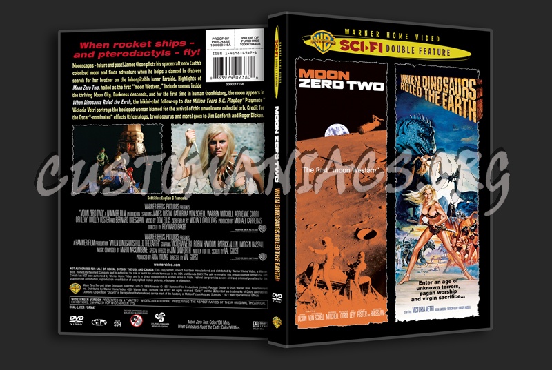 Moon Zero Two / When Dinosaurs Ruled the Earth dvd cover
