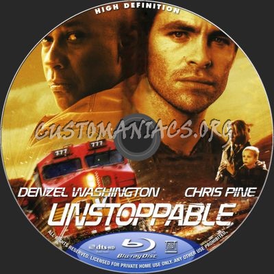 Unstoppable blu-ray label