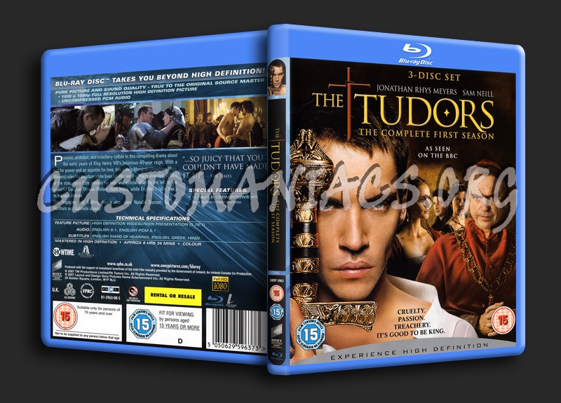 The Tudors Series 1 blu-ray cover