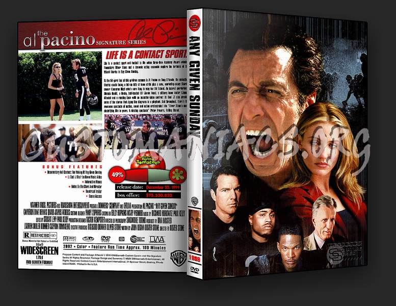 Any Given Sunday dvd cover