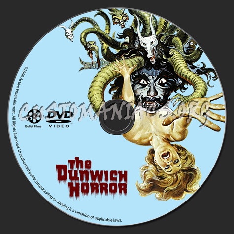 The Dunwich Horror dvd label