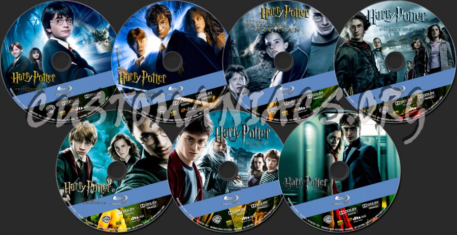 Harry Potter Collection 1-7 blu-ray label