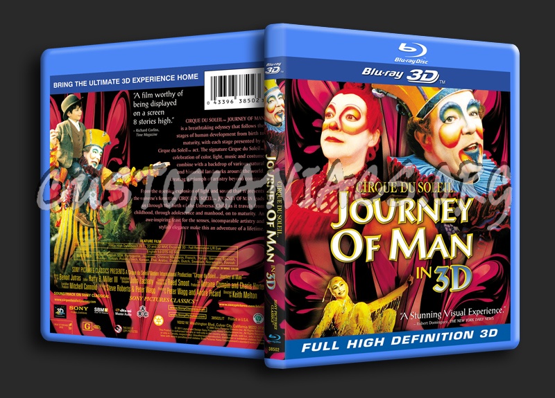 Cirque Du Soleil - Journey Of Man 3D blu-ray cover