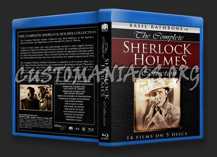 The Complete Sherlock Holmes Collection blu-ray cover