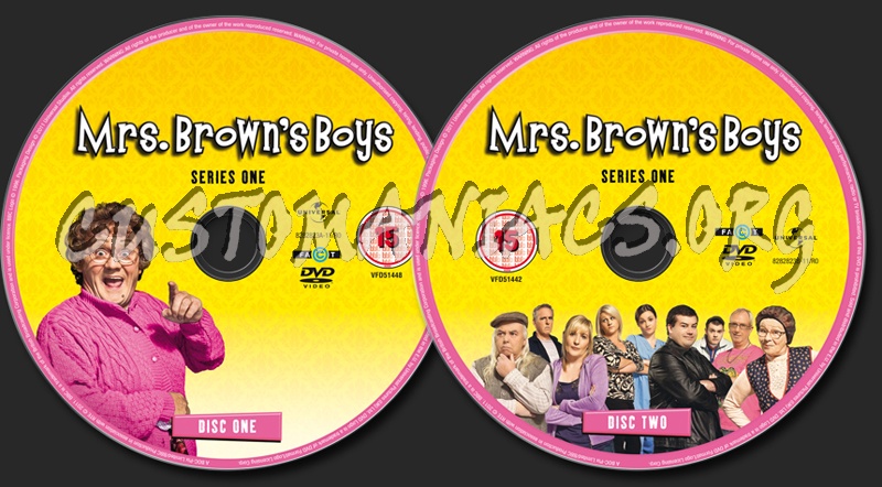 Mrs Brown's Boys Series 1 dvd label