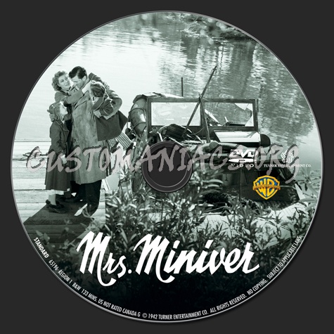 Mrs. Miniver dvd label