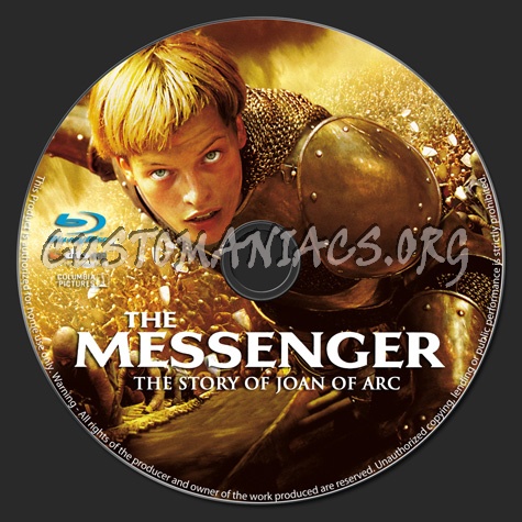 The Messenger The Story of Joan of Arc blu-ray label