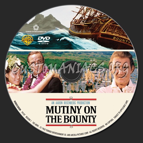 Mutiny on the Bounty dvd label