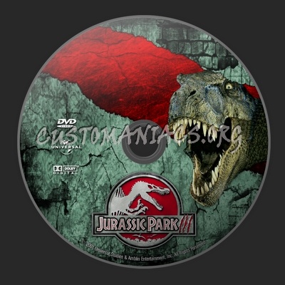 Jurassic Park III dvd label