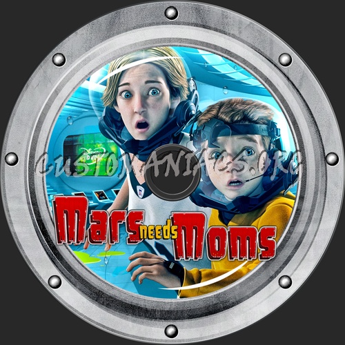 Mars Needs Moms dvd label