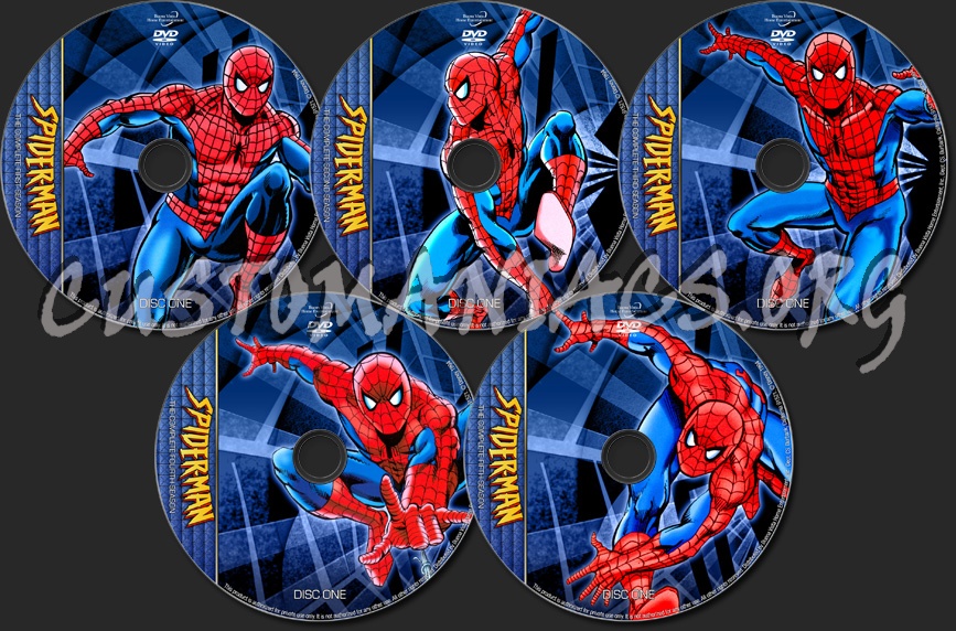 Spider-Man (1994) - TV Collection dvd label