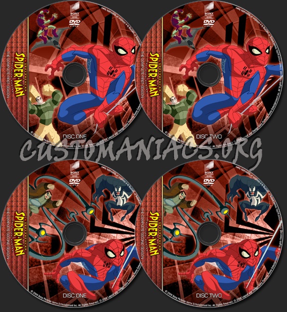 The Spectacular Spider-Man - TV Collection dvd label