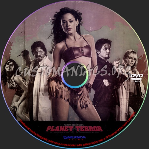 Planet Terror dvd label