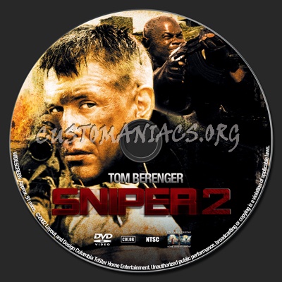 Sniper 2 dvd label