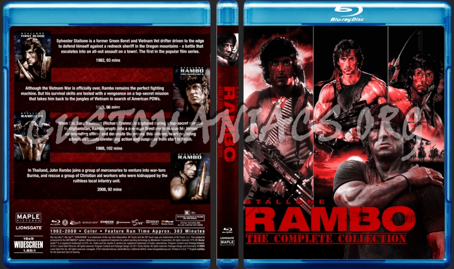 Rambo Collection blu-ray cover