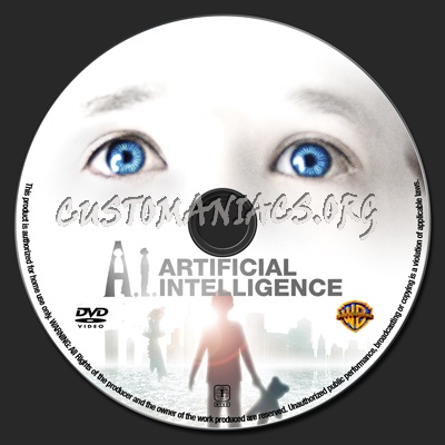 A.I. Artifical Intelligence dvd label