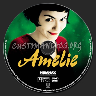 Amelie dvd label